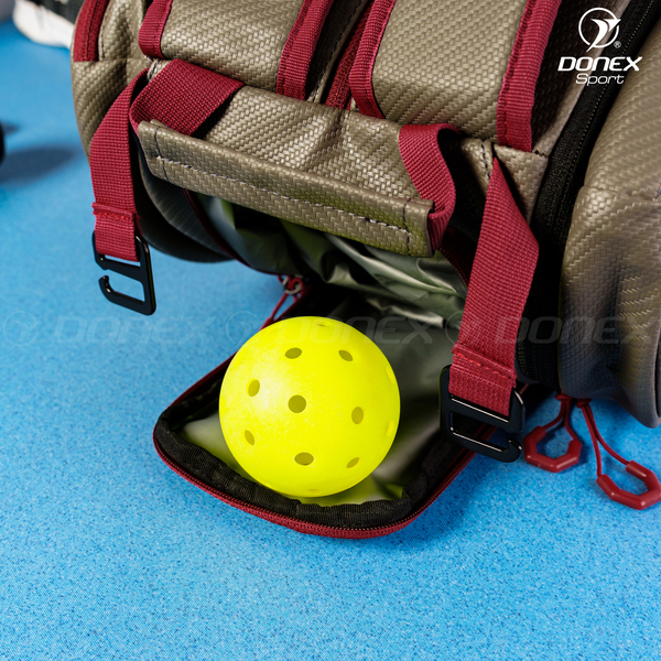 Balo thể thao Donex Gear BB-1606 xám phối đỏ đô